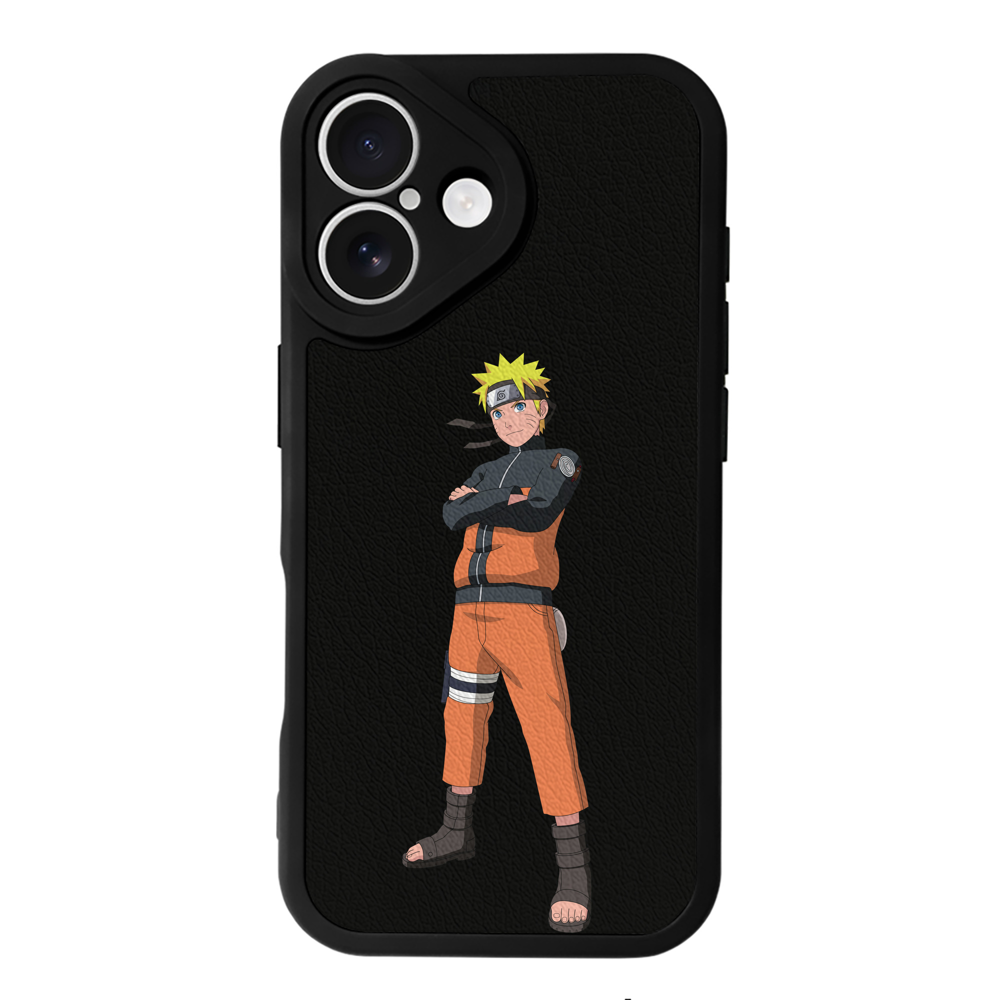 （画像用） NARUTO -ナルト- うずまき ナルト Uzumaki Naruto 【iPhone 16シリーズ対応】シリコンスマホケース（レザー調） 材質：シリコン